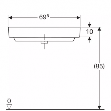 Раковина Geberit Renova Compact (226150) (50 см) 5