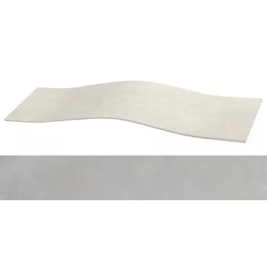 Forma Grey Stuccato Curve-30 29.67x118.8 0