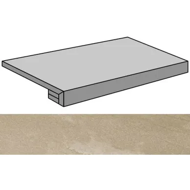 Materia Beige Lappato Gradone Rec-90 44.63x89.46 0