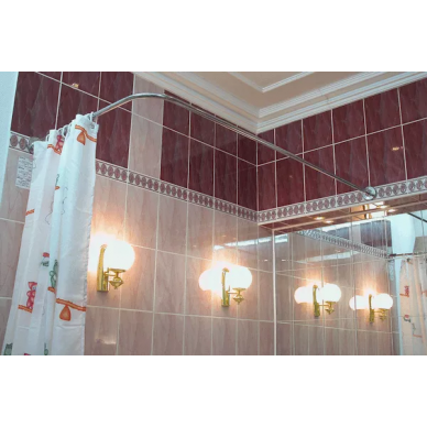 Карниз для ванной Aquanet Г-образный (180x80) 0