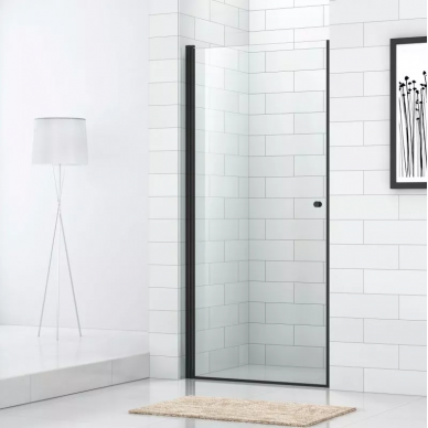 Душевая дверь Cezares Eco B1 (70 см) черный профиль, прозрачное стекло 0