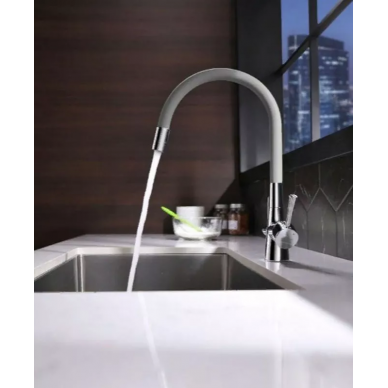 Смеситель для кухни Lemark Comfort (LM3075C-Green) зеленый/хром 5