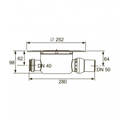 Трап для душа TECE TECEdrainpoint (KDP-S120) с декоративной решеткой, комплект 5