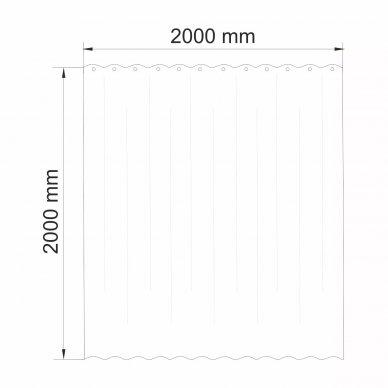 Шторка для ванной Wasserkraft Ohre (SC-37701) 7