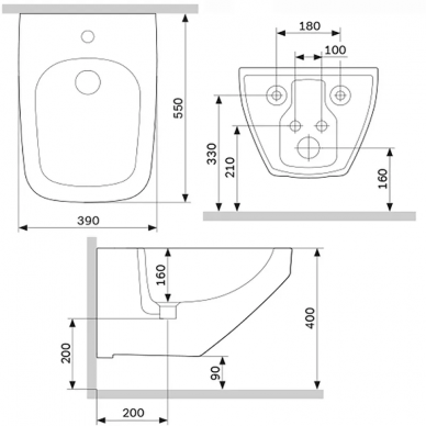 Биде подвесное AM.PM Inspire 2.0 (C50A3411WH) 6