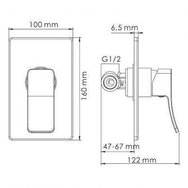 Душевая система Wasserkraft Exter (A12610) cветлая бронза 9