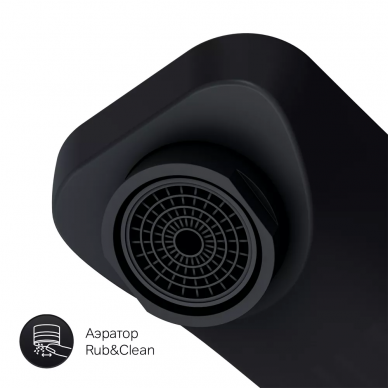 Смеситель для раковины AM.PM Gem (F90A72222) черный матовый (скрытого монтажа) 7