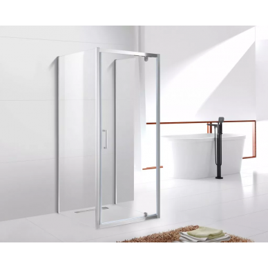 Душевой уголок Cezares Molveno (MOLVENO-BA2-90/90-C-Cr-IV) профиль хром/стекло прозрачное 1