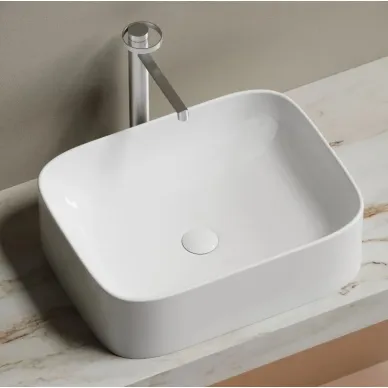 Раковина накладная Ceramicanova Element (CN6052) (50.5 см) белая глянцевая 5