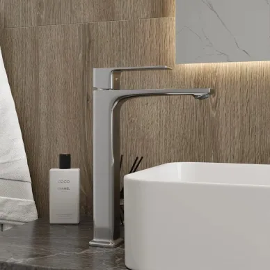Смеситель для раковины Teymi Lori T10259 высокий излив, хром 5