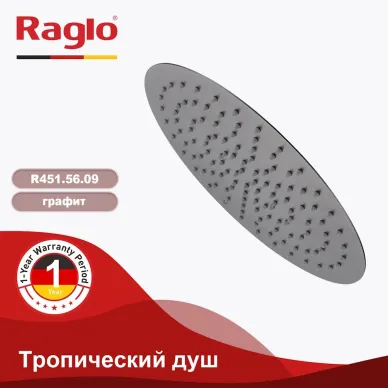 Верхний душ Raglo R451 R451.56.09 300мм, графит 1