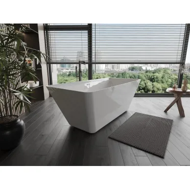 Акриловая ванна AQUAME AQM3502GW 167х75 отдельностоящая 5