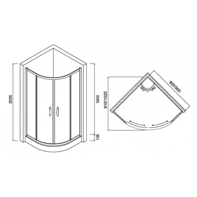 Душевой поддон Am.Pm Sense (W75T-225-080W) 1