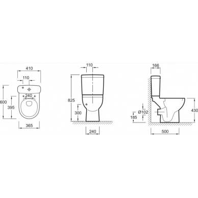 Чаша для напольного унитаза Jacob Delafon Odeon Up (18557K) укороченный 5