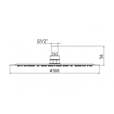 Верхний душ E.C.A. Shower Head (102145014EX) 1