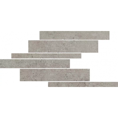 742238 La Roche Grey Modulo Listello Sfalsato Mix 21x40 0