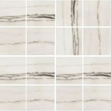 756364 PREXIOUS White Fantasy Mosaico Glossy 7,5X7,5 30x30 0