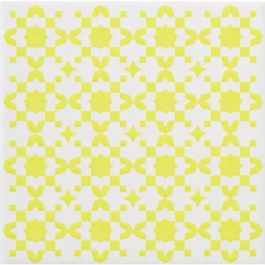 WW81M3 Yellow On White Wonder 3 20x20 0
