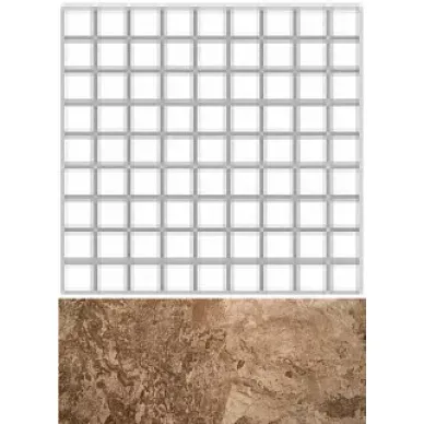 Мозаика FOSSIL Чип 3,5*3,5 BROWN FULL LAPPATO 300x300 0