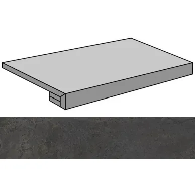 Xtreme Black Lappato Gradone Rec-60 29.75x59.55 0