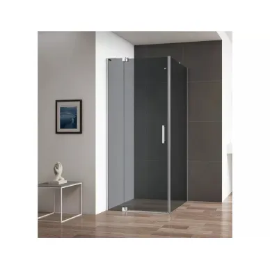 Душевой уголок Cezares Slider (SLIDER-AH-1-80-80/90-GRIGIO-Cr) 80x90 см, профиль хром/стекло серое 6