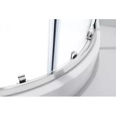 Душевой уголок Cezares Molveno (MOLVENO-R-11-90+20-C-Cr-IV) профиль хром/стекло прозрачное 2