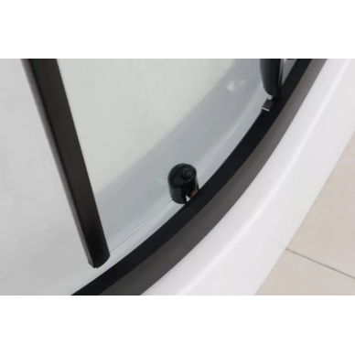 Душевая кабина Frank 400 (F411R Black) без крыши, 110х80х215 см 5