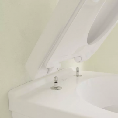 Чаша подвесного унитаза Villeroy & Boch O.Novo Directflush (5688H1R1) безободковый, с микролифтом 7