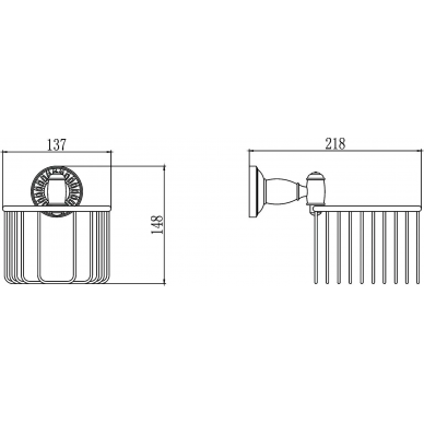 Держатель туалетной бумаги Savol (S-006655C)	бронза 1