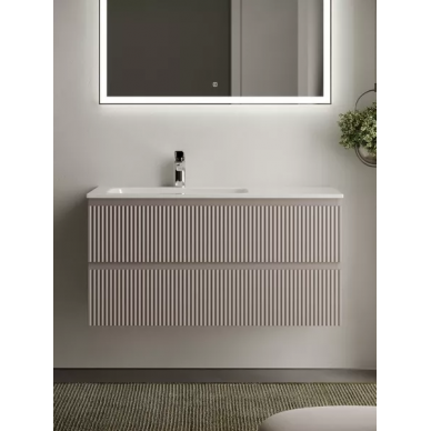 Тумба для ванной Sancos Snob R (SNR100LSM) (99.5 см) (под раковину с левой чашей) Doha Soft 5