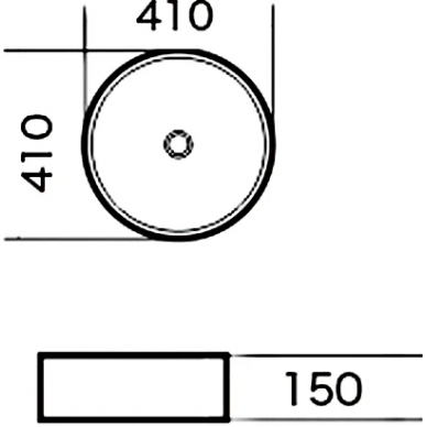 Раковина накладная Grossman Style (GR-3013) 41 см 7