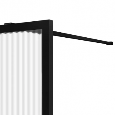 Душевая перегородка Vincea Walk-In HP Art (VSW-1HP100FLB) 100x200 см, профиль черный матовый/стекло рифленое 5