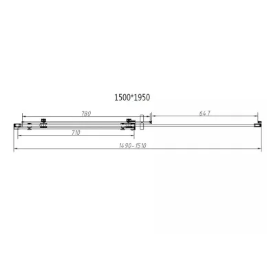 Душевой уголок Vincea Como-N (VSR-4CN8015CL) 150х80х195 см, профиль хром/стекло прозрачное 5