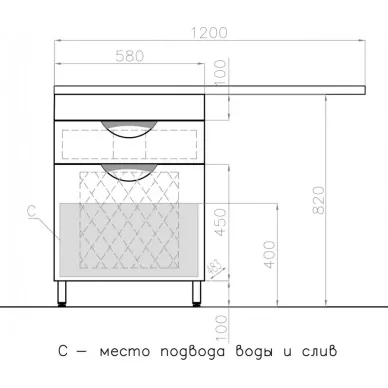 Тумба для ванной Style Line Жасмин ЛС-00000645 60см, напольная, с корзиной для белья, белая 7