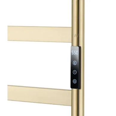 Полотенцесушитель электрический Wonzon & Woghand Bremen WW-A207-BG напольный, брашированное золото 1