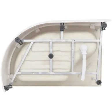 Душевая кабина DTO EM EM4512RNGM 120x80x208 см, правая, без крыши, с гидромассажем 10