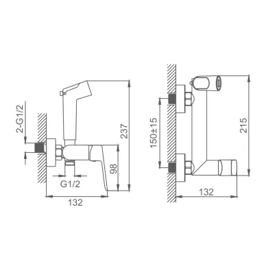 Гигиенический набор Splenka S41 S41.51.06 черный 1