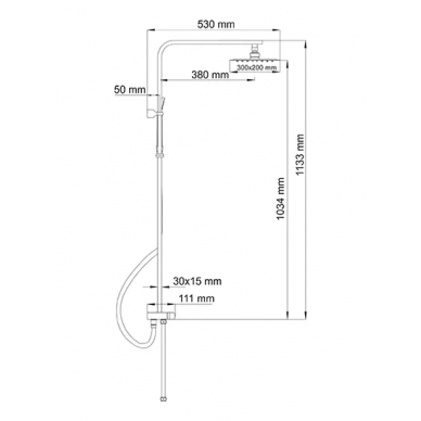 Душевая система Wasserkraft (A042) 6