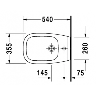 Биде подвесное Duravit D-Code (223615) 1