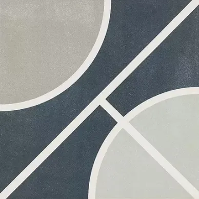 Encaustic Circle Decor Lappato 29.75x29.75 0
