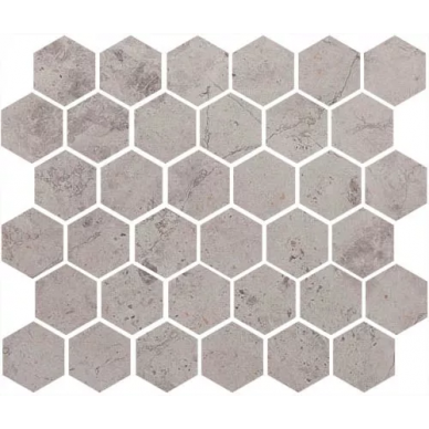 Мозаика FIBRE HEXAGON GREY LAPPATO 245x280 0