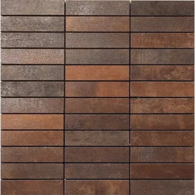 Metal Policromatico Lappato Mosaico 2.5x10 29.75x29.75 0