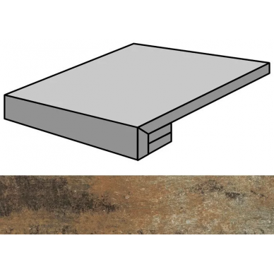 Xtreme Copper Lappato Gradone Rec 59.55x59.55 0