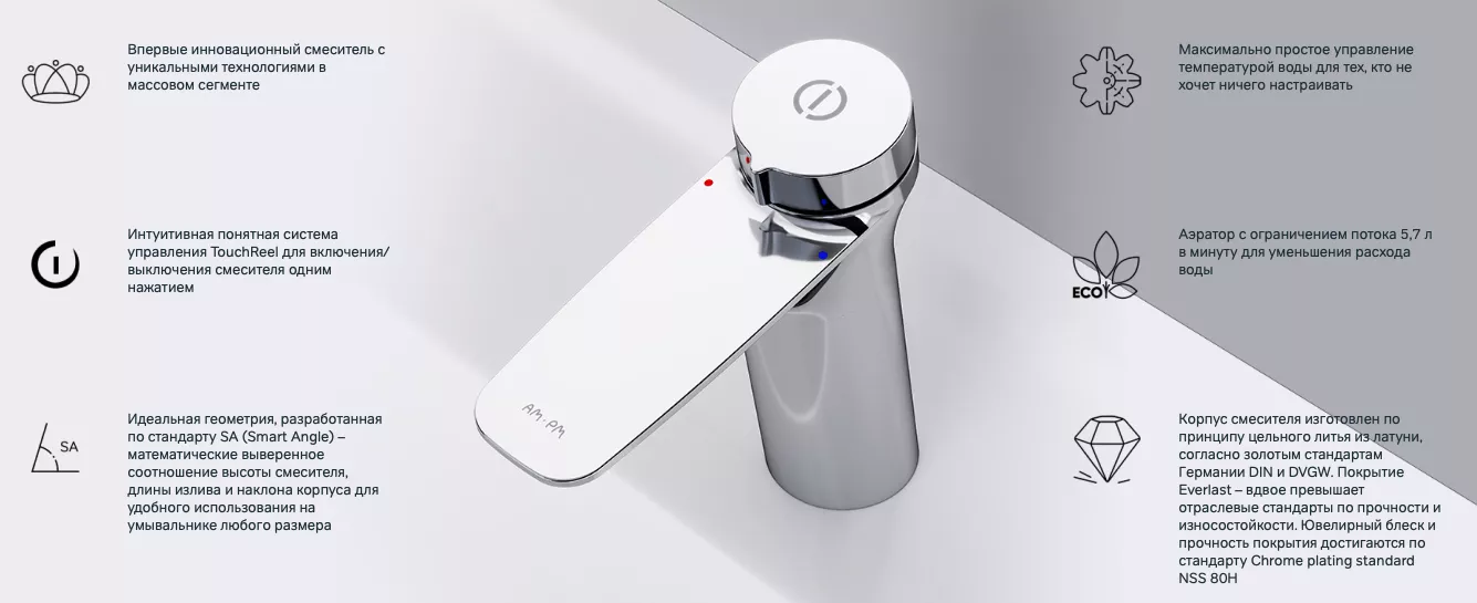Am pm что значат. Смеситель am.PM inspire v2.0 f50a02500 Touchreel для раковины. Am PM смеситель inspire v2.0. Смеситель для раковины am.PM inspire 2.0 f50a82500 с донным клапаном. Кран ам ПМ для ванной РАКОВИНЫAM.PM "inspire 2.0" смеситель.