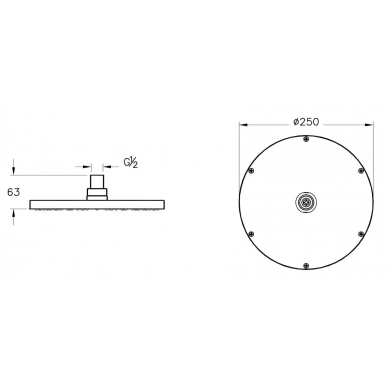 Душевая система Vitra Origin (A4926636EXP) скрытого монтажа (черный матовый) 6