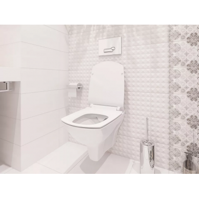 Чаша подвесного унитаза Cersanit Carina XL Clean On Slim (S-MZ-CARINA-XL-COn-S-DL-w) микролифт 9