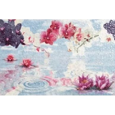 Orquidea Mosaic Blanco Pano 40x60 0