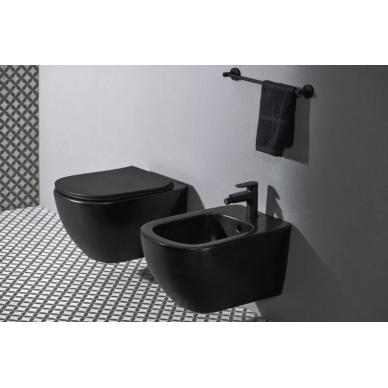 Инсталляция Ideal Standard Prosys Tesi (T3868V3) безободковый микролифт, чёрный матовый 6