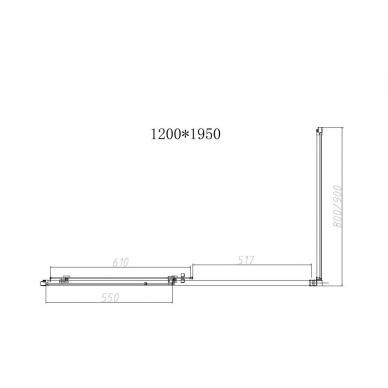 Душевой уголок Vincea Slim-N (VSR-4SN9012CL) 120х90х195 см, профиль хром/стекло прозрачное 5