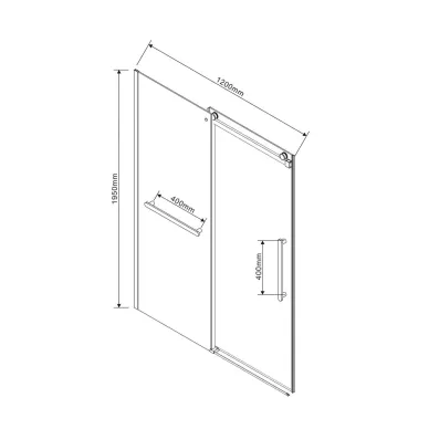 Душевая дверь Vincea Soft VDS-1CS120CLGM 120x195 см, профиль вороненная сталь/стекло прозрачное 9